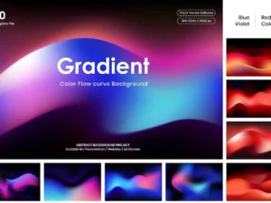gradient color flow curve background1