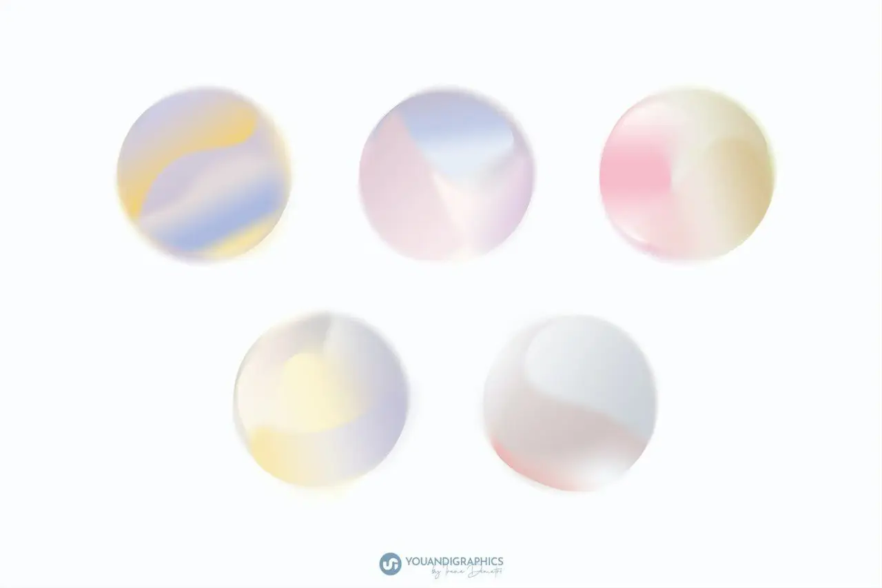 Gradient Spheres Backgrounds