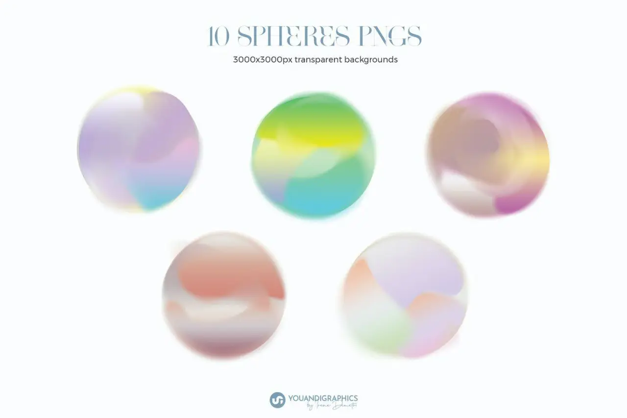 Gradient Spheres Backgrounds 6 gradient spheres backgrounds 2