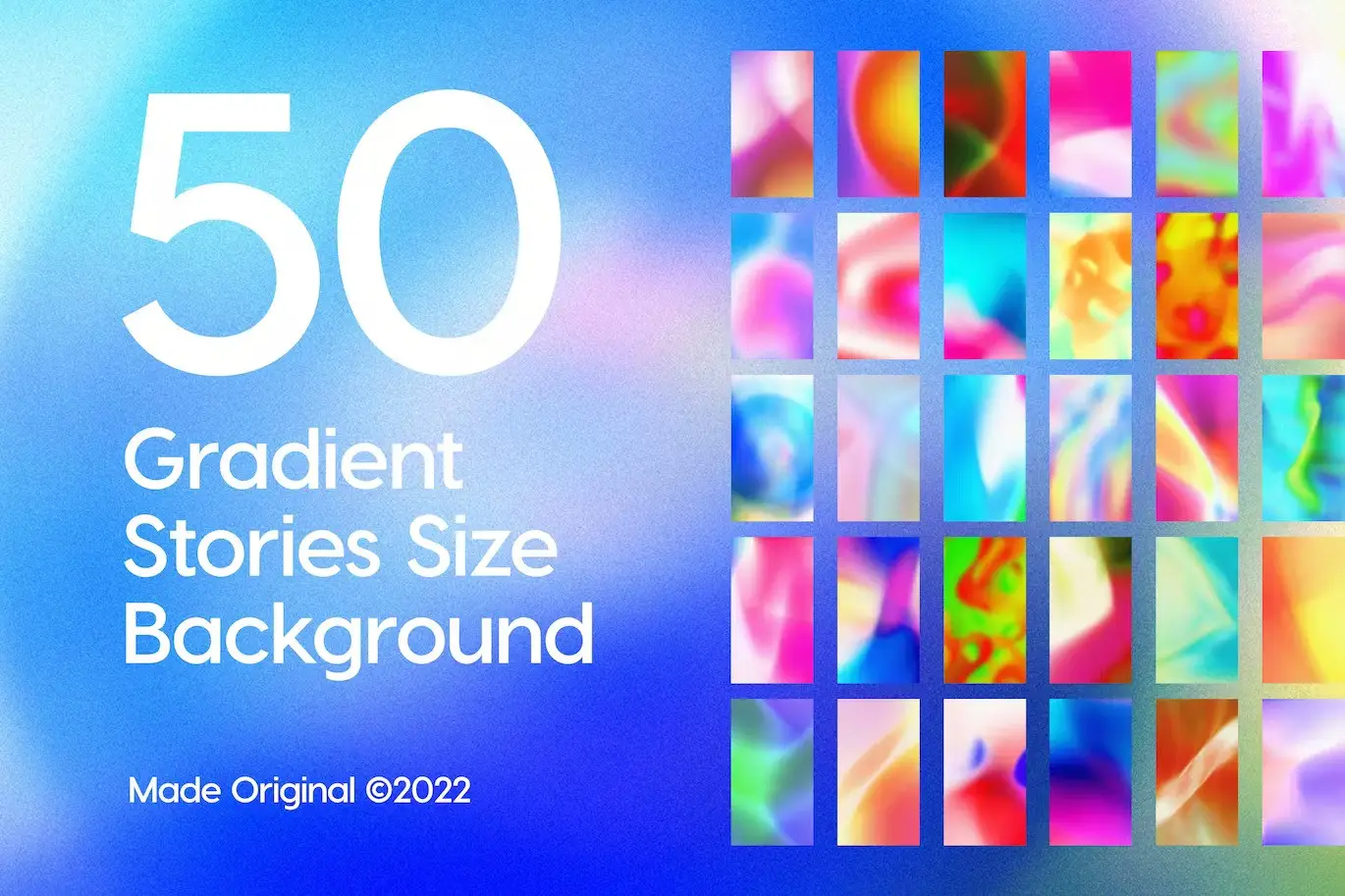 Gradient Stories Size Background