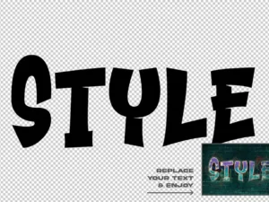 graffiti style editable text effect set03
