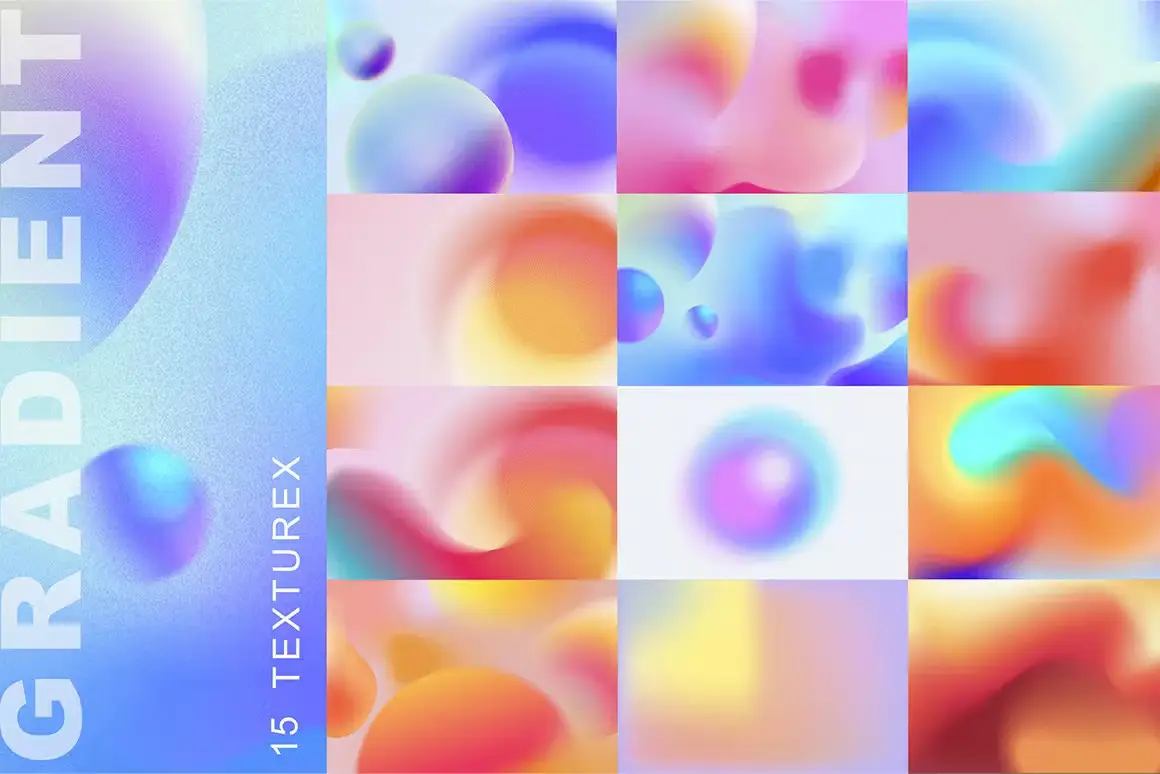 Grainy Mesh Gradient Textures