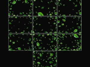 green leaves overlays2