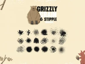 grizzly grain stipple shader brushes2