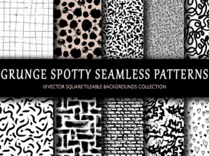 grunge seamless patterns set1
