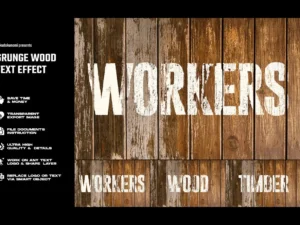 grunge wood text effect1