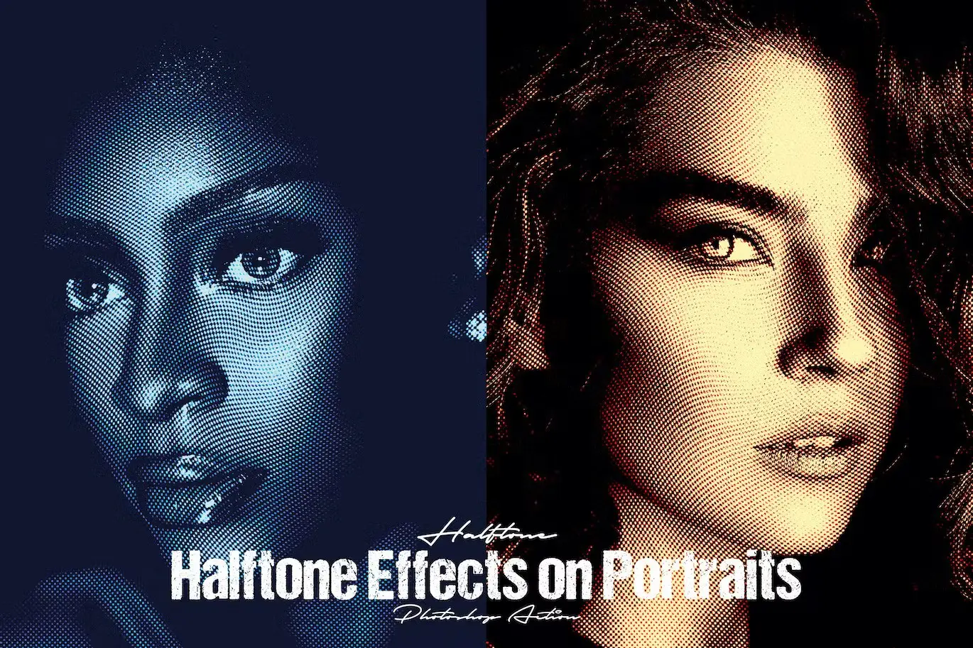 Halftone Effects on Portraits