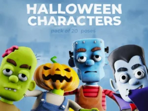 halloween characters pack1