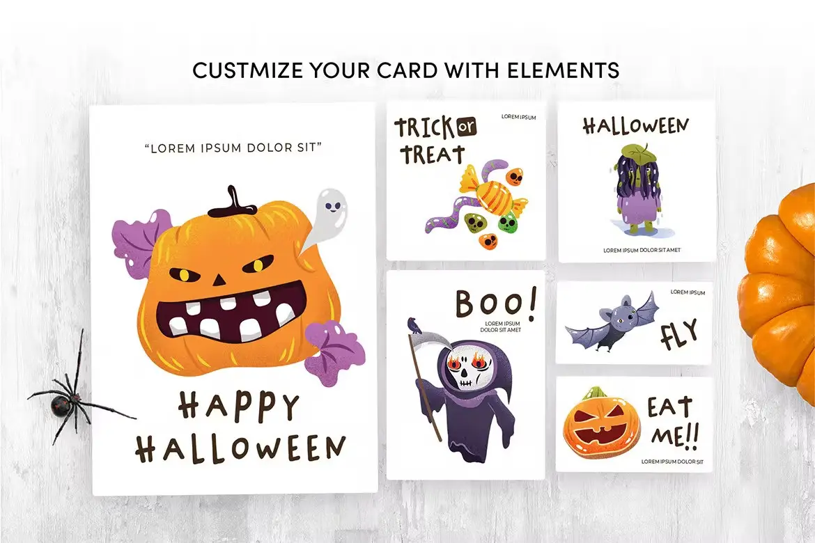 Halloween Graphics & Cartoon Clipart Pack 10 halloween graphics cartoon clipart pack03