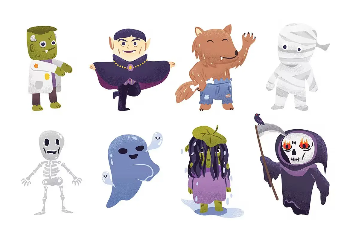 Halloween Graphics & Cartoon Clipart Pack 15 halloween graphics cartoon clipart pack08