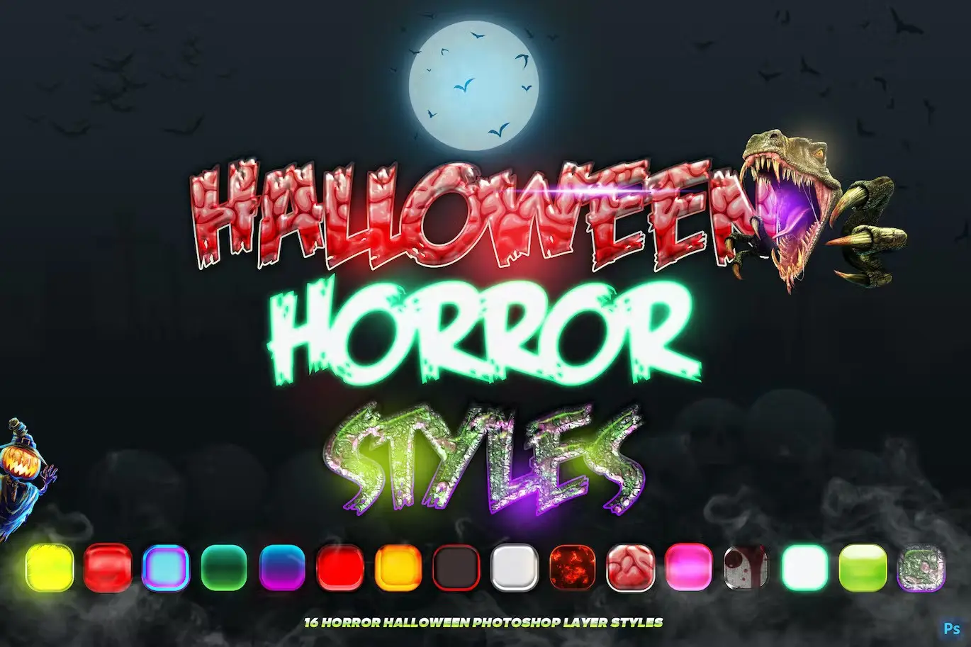 Halloween Photoshop Text Effects