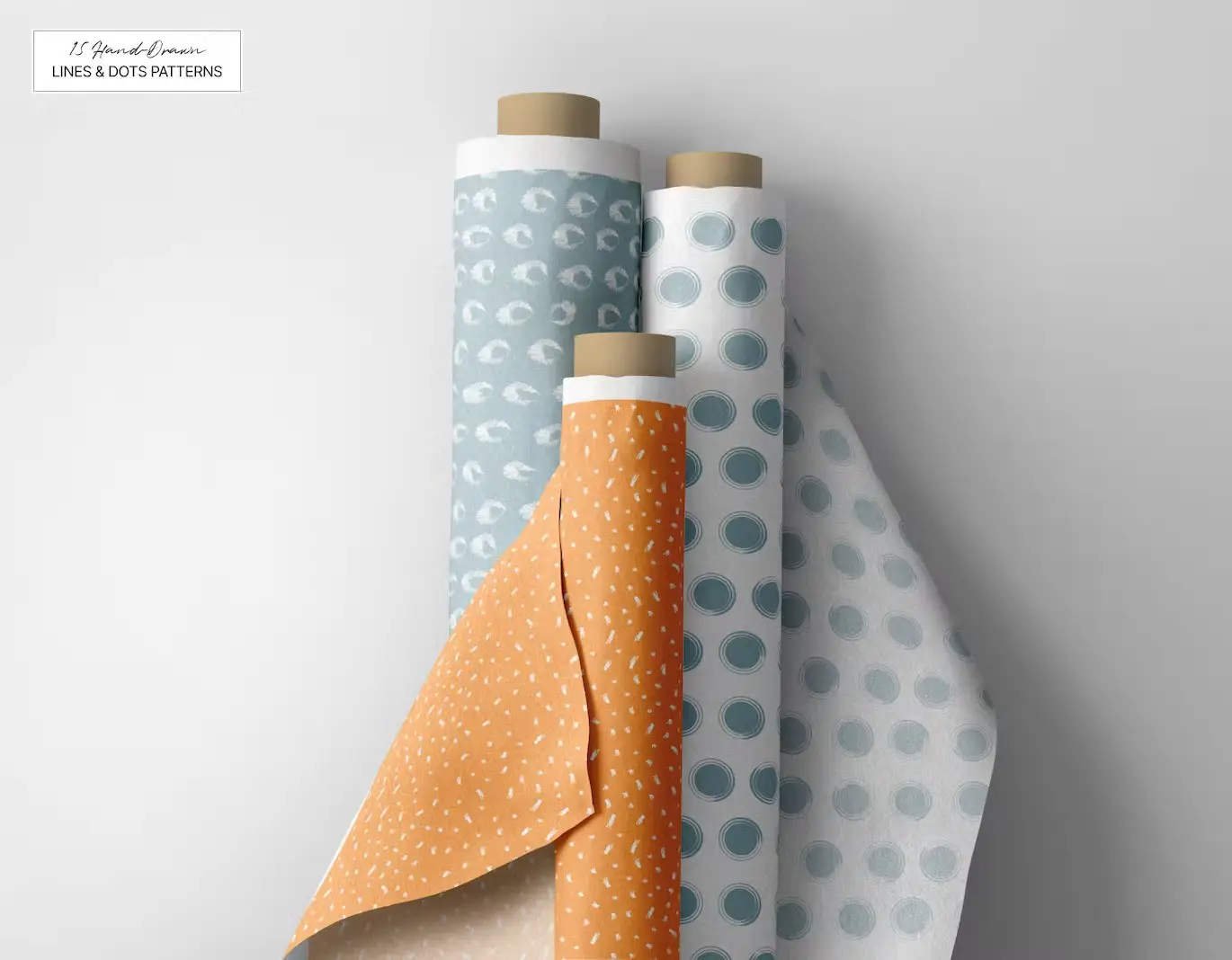 Hand-Drawn Lines & Dots Patterns