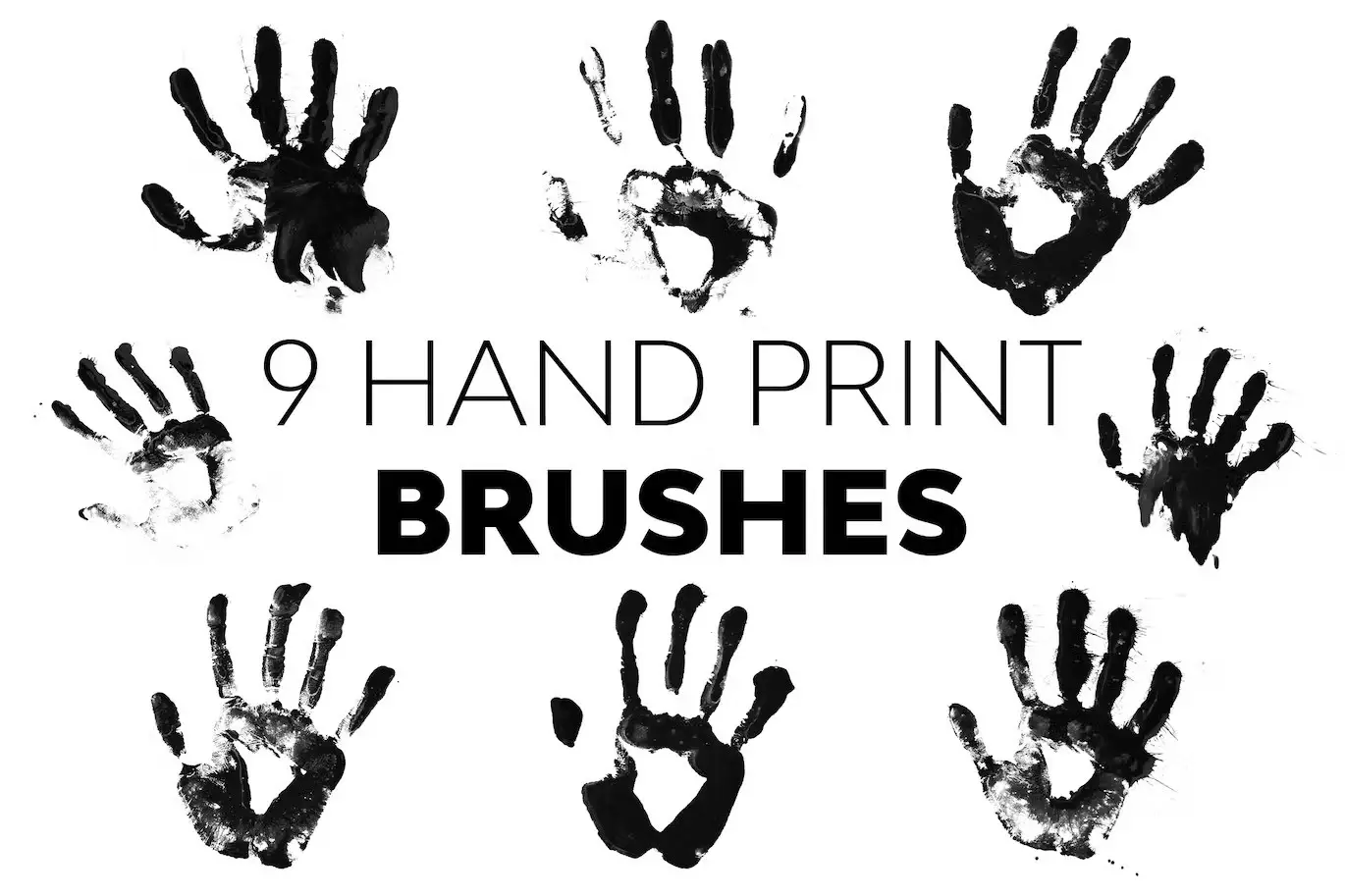 Hand Print Brushes for Procreate