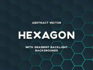 hexagon grid with gradient backlight backgrounds01