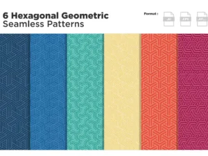 hexagonal geometric seamless patterns1