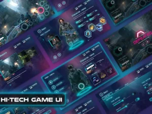 hi tech mmorpg game ui kit01