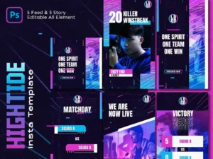 hightide e sport instagram template1