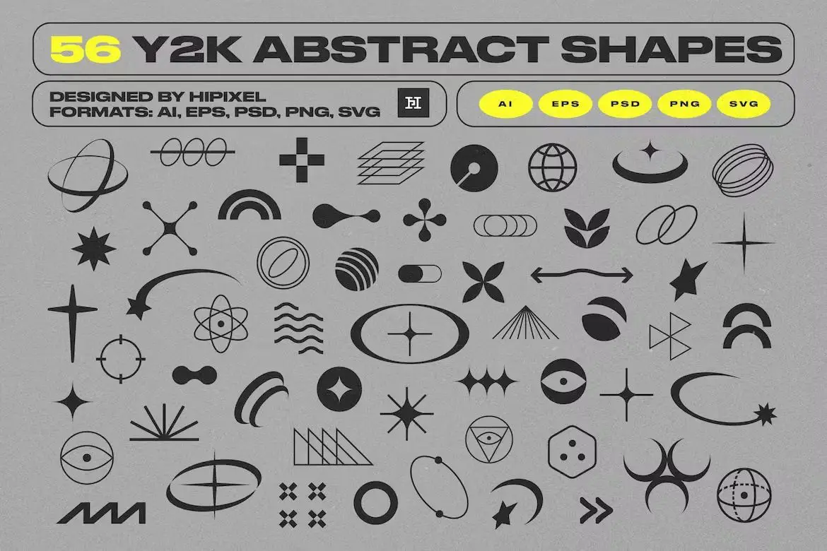 Y2K Abstract Retro Shapes
