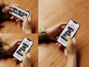 holding iphone mockup krv1