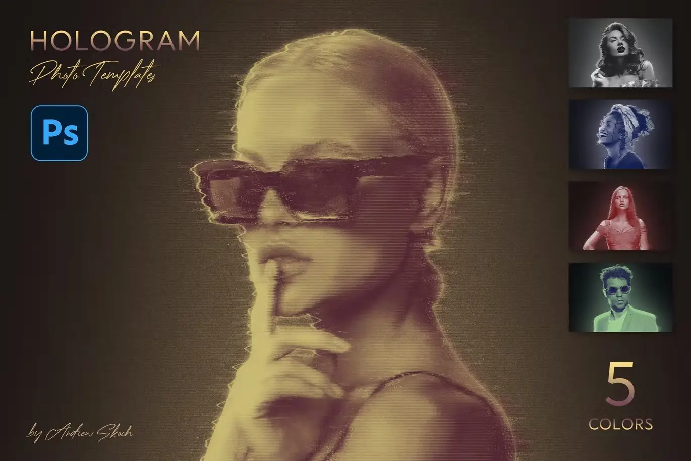 Hologram Photo Templates