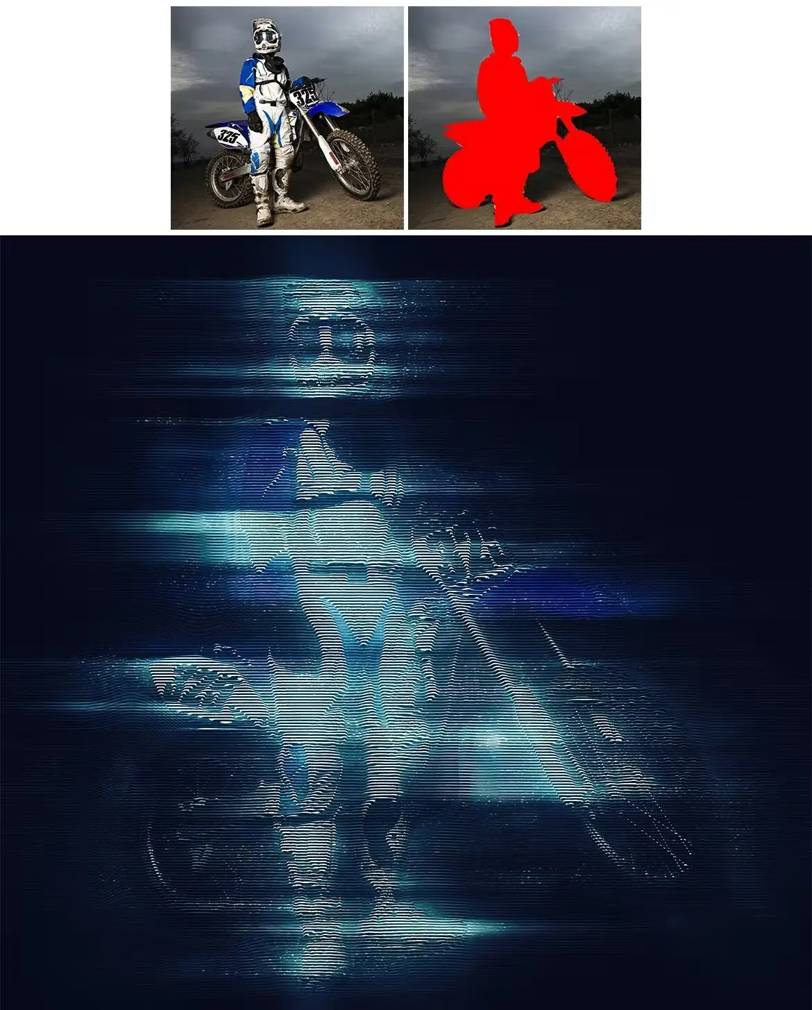 Hologram Photoshop Action