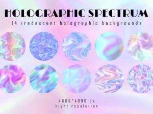 holographic iridescent texture pack1