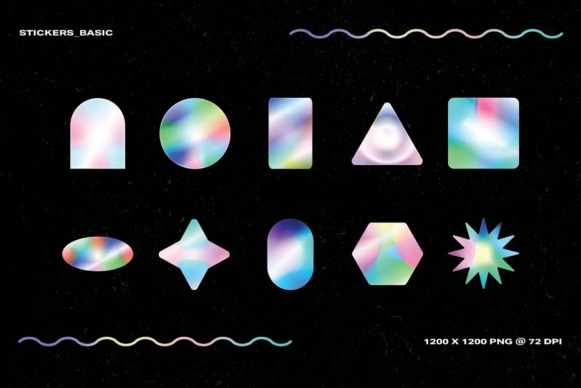 Holographic Sticker Pack 2 4 holographic sticker pack 203