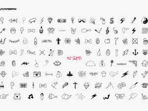 hyper hand drawn 1000 png hand crafted elements12