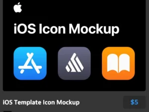 ios template icon mockup