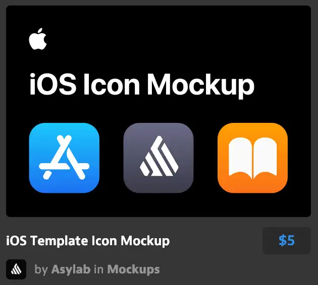 iOS Template Icon Mockup