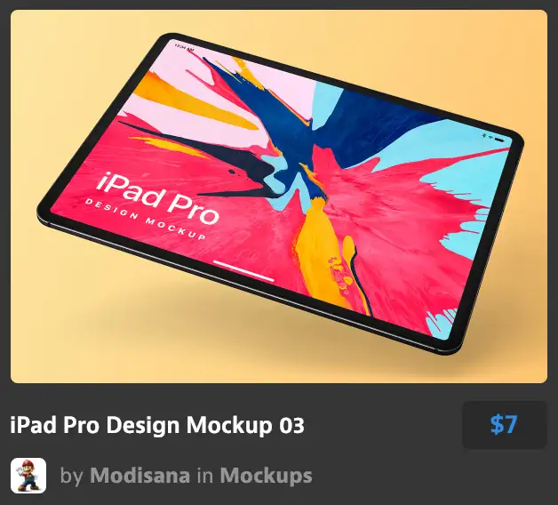 iPad Pro Design Mockup 03
