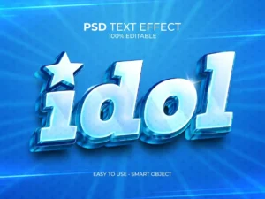 idol star text effect1
