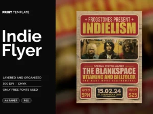 indie flyer poster template01