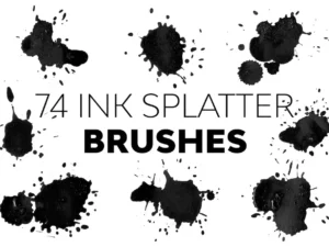 ink splatter brushes1