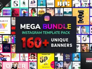instagram mega bundle template pack1