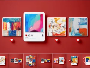 instagram post mockup set 021