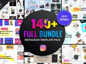 instagram post templates full bundle1