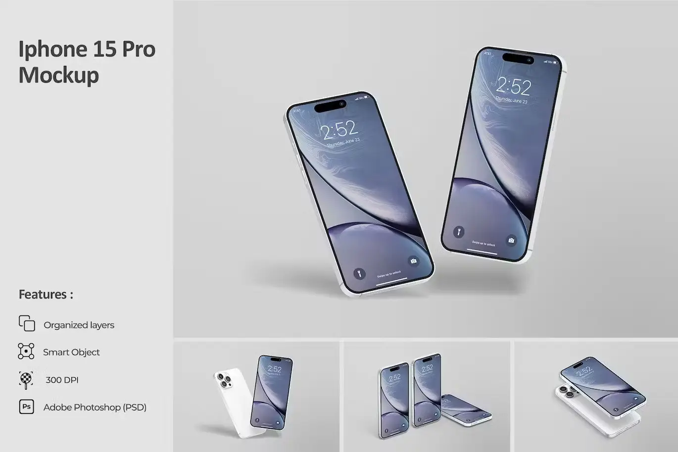 iPhone 15 Pro Mockup