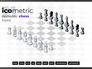 isometric chess icons icometric1