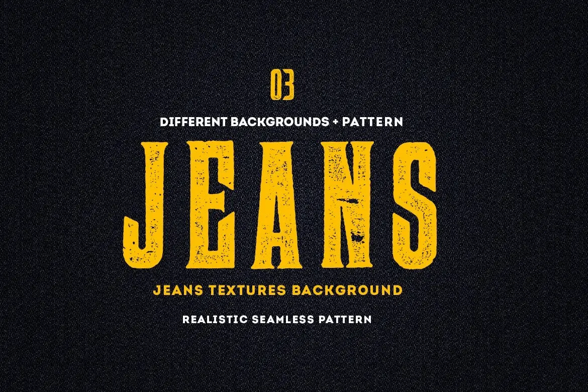 Jeans Textures Backgrounds - Seamless Patterns