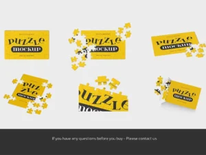 jigsaw puzzle mockup set2