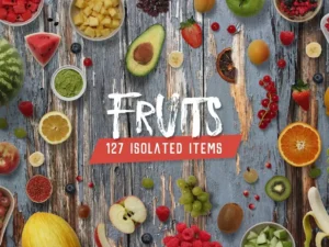 kitchen scene gen fruits veggies01