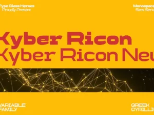 kyber ricon family font01