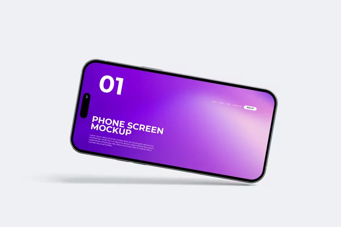 Landscape Phone Screen Mockup 3 landscape phone screen mockup4
