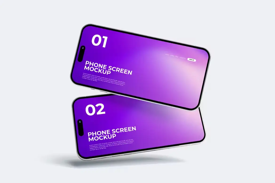 Landscape Phone Screen Mockup 7 landscape phone screen mockup5
