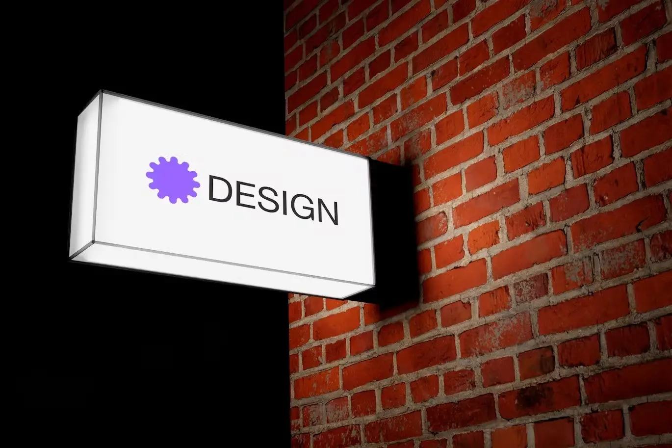 Lightbox Sign Mockup by baimstd