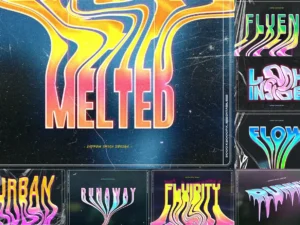 liquid melted text effects01