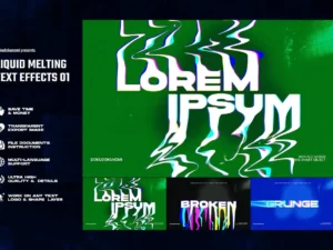 liquid melting text effects1