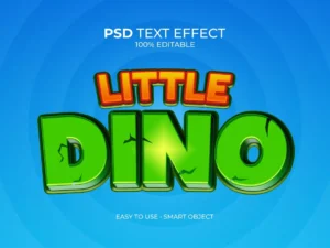 little dino text effect