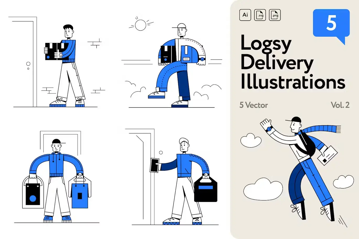 Logsy Delivery Illustrations Vol.1